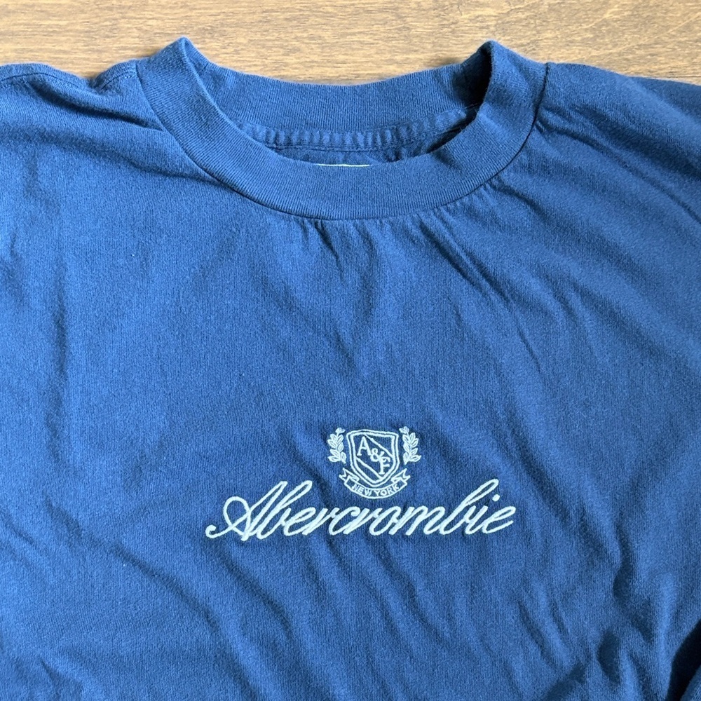 Abercrombie & Fitch Soft A&F Tee Long Sleeve TShirt Blue Men’s XXL